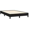 vidaXL Cadre de lit noir 120x190 cm tissu