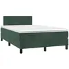 vidaXL Sommier à lattes de lit avec matelas vert foncé 120x190 cm