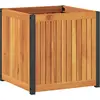 vidaXL Jardinière 45x45x44 cm bois massif d'acacia et acier