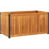 vidaXL Jardinière 85x45x44 cm bois massif d'acacia et acier