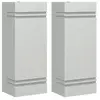 vidaXL Appliques murales d'extérieur 2pcs argenté acier inoxydable