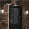 vidaXL Applique murale d'extérieur noir acier inoxydable