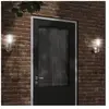vidaXL Appliques murales d'extérieur 2pcs argenté acier inoxydable
