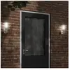 vidaXL Applique murale d'extérieur argenté acier inoxydable