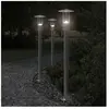 vidaXL Lampadaire d'extérieur argenté 100 cm acier inoxydable