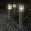 vidaXL Lampadaire d'extérieur et sortie argenté 60 cm acier inoxydable