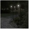 vidaXL Lampadaire d'extérieur noir 100 cm acier inoxydable