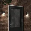 vidaXL Applique murale d'extérieur noir acier inoxydable