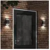 vidaXL Applique murale d'extérieur noir acier inoxydable
