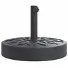 vidaXL Base de parasol pour mâts Ø38 / 48 mm 25 kg rond