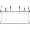 vidaXL Serre avec cadre de base vert 334x169x195 cm aluminium