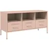 Meuble tv rose 100,5x39x50,5 cm acier laminé à froid Vidaxl Rose