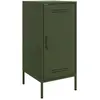 vidaXL Vidaxl Buffets 2 Pcs Vert Olive 36x39x79 Cm Acier