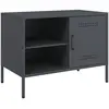 vidaXL Meubles TV 2 pcs anthracite 68x39x50,5 cm acier