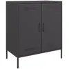 vidaXL Buffet noir 68x39x79 cm acier