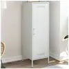 vidaXL Buffet haut blanc 36x39x113 cm acier