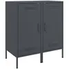 Vidaxl - Buffets 2 pcs anthracite 36x39x79 cm acier laminé à froid Anthracite
