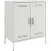 vidaXL Buffet blanc 68x39x79 cm acier