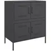 vidaXL Buffet noir 68x39x79 cm acier