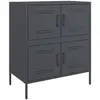 vidaXL Buffet anthracite 68x39x79 cm acier