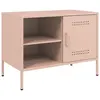 vidaXL Meuble TV rose 68x39x50,5 cm acier