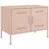 vidaXL Meuble TV rose 68x39x50,5 cm acier