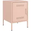 vidaXL Tables de chevet 2 pcs rose 36x39x50,5 cm acier