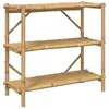 vidaXL Étagère à 3 niveaux 100x40x90 cm bambou