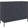 Vidaxl - Buffet anthracite 100,5x39x79 cm acier laminé à froid Anthracite