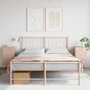 vidaXL Tables de chevet 2 pcs rose 36x39x68 cm acier laminé à froid