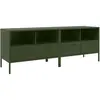 Meubles tv 2 pcs vert olive 68x39x50,5 cm acier laminé à froid Vidaxl Vert