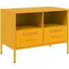 Meuble tv jaune moutarde 68x39x50,5 cm acier laminé à froid Vidaxl Jaune