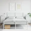 vidaXL Tables de chevet 2 pcs blanc 36x39x68 cm acier laminé à froid