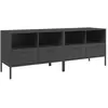 Meubles tv 2 pcs noir 68x39x50,5 cm acier laminé à froid Vidaxl Noir