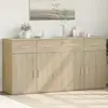 vidaXL Buffets 2 pcs chêne sonoma 79x38x80 cm bois d'ingénierie