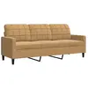 vidaXL Canapé à 3 places Marron 180 cm Velours