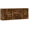 vidaXL Buffets 3 pcs Chêne fumé Bois d'ingénierie