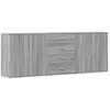 vidaXL Buffets 3 pcs Sonoma gris Bois d'ingénierie