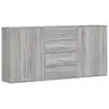vidaXL Buffets 3 pcs sonoma gris 60x31x84 cm bois d'ingénierie