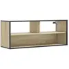 vidaXL Meuble TV chêne sonoma 100x31x39,5cm bois d'ingénierie et métal
