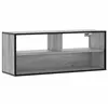vidaXL Meuble TV sonoma gris 100x31x39,5 cm bois d'ingénierie et métal
