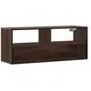 vidaXL Meuble TV chêne marron 100x31x39,5cm bois d'ingénierie et métal