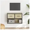 Meuble tv chêne sonoma 60x31x39,5 cm bois d'ingénierie et métal Vidaxl