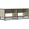 vidaXL Meuble TV chêne sonoma 120,5x40x46cm bois d'ingénierie et métal