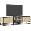 vidaXL Meuble TV chêne sonoma 160x35x41 cm bois d'ingénierie et métal
