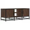 vidaXL Meuble TV chêne marron 100x35x41 cm bois d'ingénierie et métal