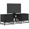 vidaXL Meuble TV noir 120x35x41 cm bois d'ingénierie et métal