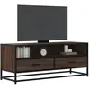 vidaXL Meuble TV chêne marron 100x34,5x40cm bois d'ingénierie et métal