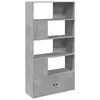 vidaXL Bibliothèque gris béton 100x36x189 cm bois d'ingénierie