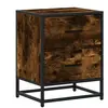 vidaXL Table de chevet chêne fumé 40x31x50 cm bois d'ingénierie